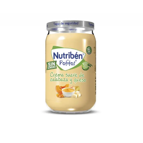 Nutriben potitos crema suave de calabaza y queso  1 envase 235 g