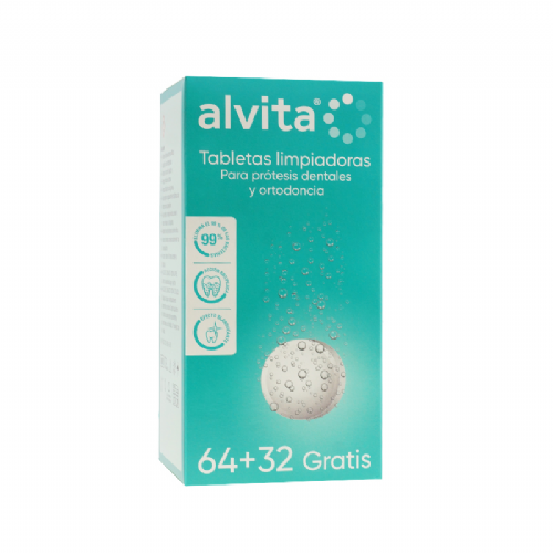 Alvita tabletas limpiadoras  96 unidades