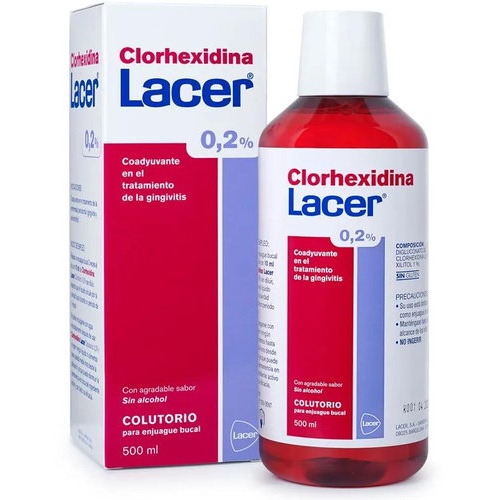Lacer colutorio clorhexidina 0.2%  1 envase 500 ml