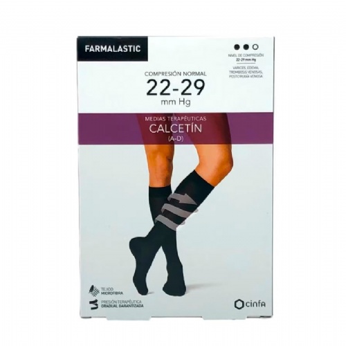 Farmalastic Calcetín (a-d) Compresión normal Talla extra grande color azul 2ud