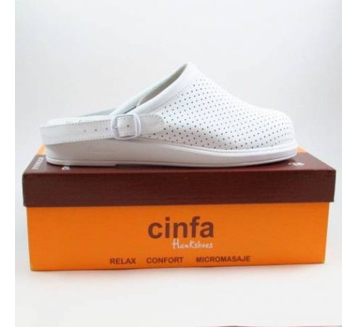 Zuecos - hankshoes relax (blanco talla 36)