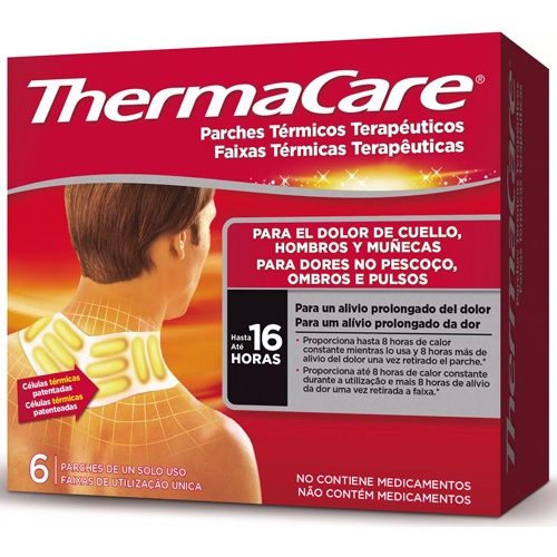 Thermacare parche termico cuello hombro muñeca (6 parches)