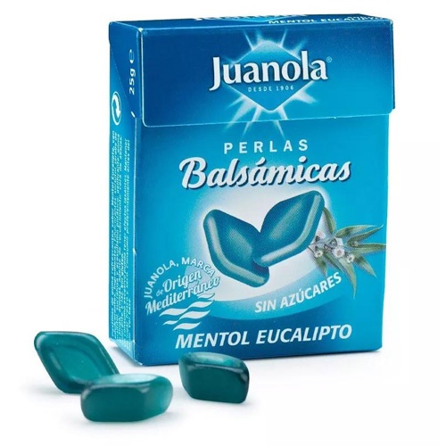 Juanola Perlas Balsámicas sabor Mentol Eucalipto (25 g)