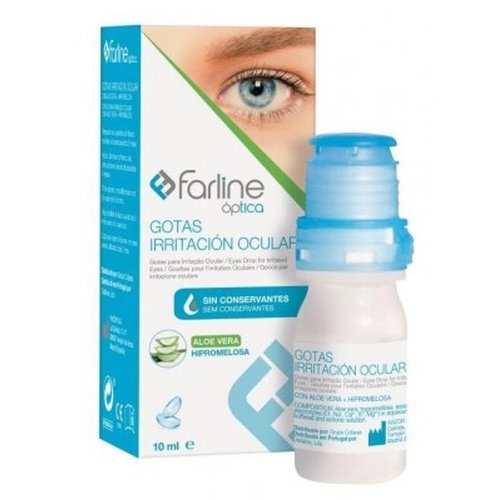 Farline optica gotas irritacion ocular aloe vera + hipromelosa  1 envase 10 ml multidosis