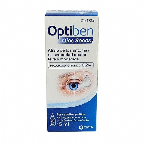 Optiben ojos secos gotas 1 frasco 15 ml