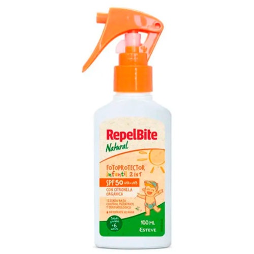 Repelbite natural fotoprotector infantil spf 50 1 envase 100 ml