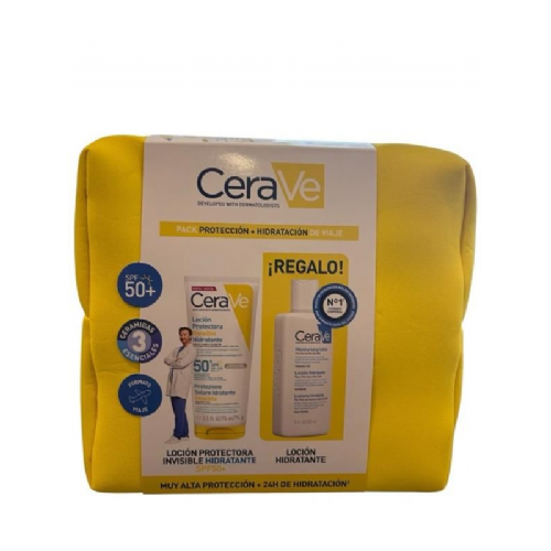 CeraVe Pack Viaje Protector Solar SPF50 75 ml + Loción Hidratante 88 ml