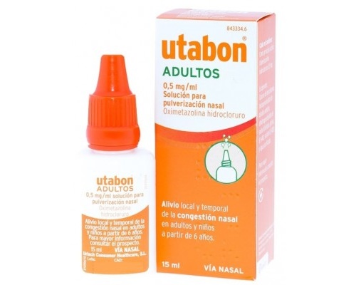UTABON ADULTOS 0,5 mg/ml SOLUCION PARA PULVERIZACION NASAL, 1 frasco de 15 ml