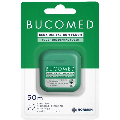 Bucomed hilo dental con fluor  1 unidad 50 m aroma menta