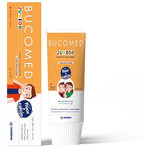 Bucomed gel dental junior  1 tubo 75 ml sabor fresa