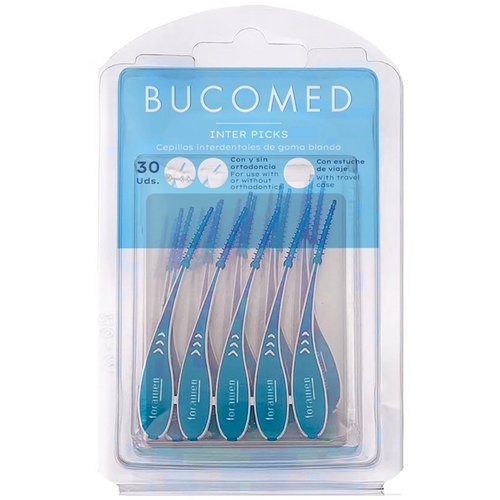 Cepillo interdental bucomed inter-picks goma 30 unidades