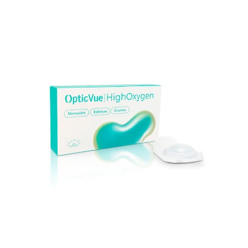 Lentes de contacto OpticVue highOxygen -1.75 pack 3 lentes