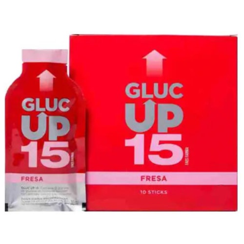 Gluc up 15 faes farma (5 sticks sabor fresa)