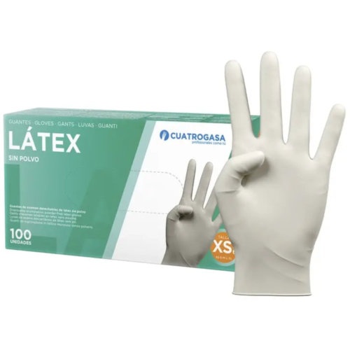 Guante latex sin polvo talla xs