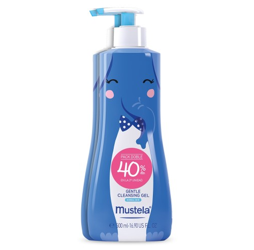 Mustela Pack Duplo Gel Limpiador suave 500ml x 2ud