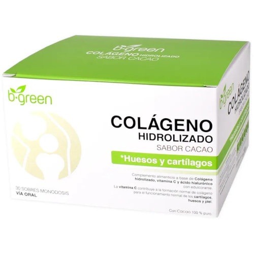 B-Green Colágeno Hidrolizado Sabor cacao (30 sobres)
