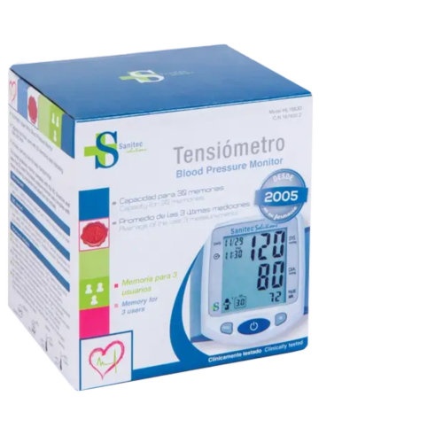 Tensiometro de muÃ±eca sanitec hl 168jd - sanitec hl 168jd