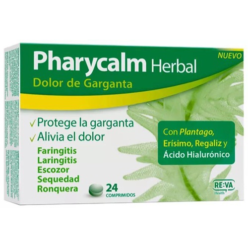Pharycalm herbal dolor de garganta 24 comprimidos