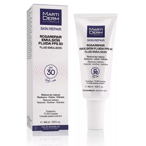 Martiderm rosarepair emulsion fluida fps 30 (1 tubo 40 ml)