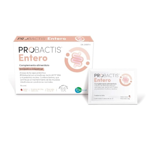 Probactis entero  8 sobres 1,8 g sabor fresa