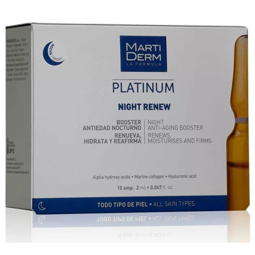 Martiderm Platinum Night Renew (10 ampollas)