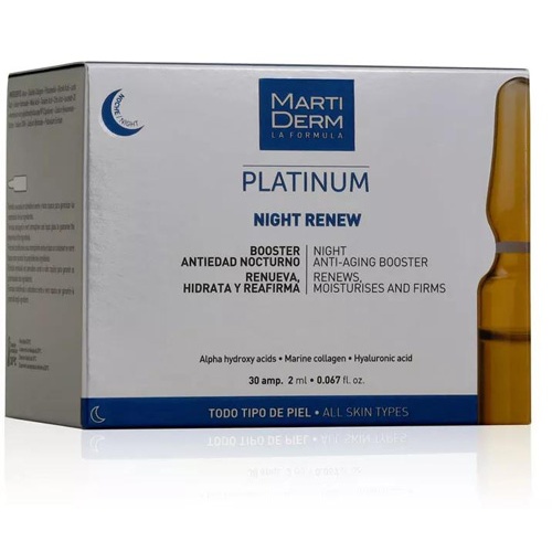 Martiderm Platinum Night Renew (30 ampollas) 