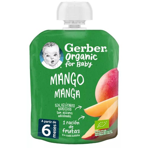 Gerber Organic Pouch mango 90g