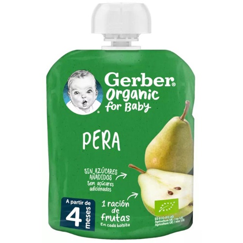 Gerber Organic Pouch pera 90g