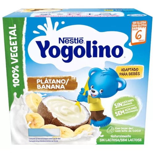 Nestle yogolino  4 tarrinas 90 g sabor coco platano