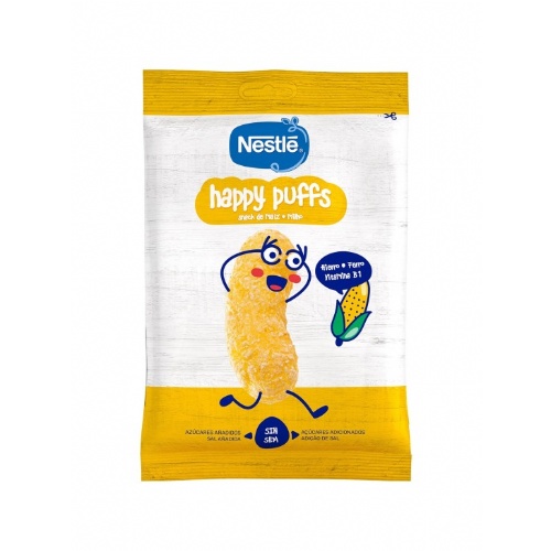 Nestle happy puffs (1 bolsa 28 g sabor maiz)