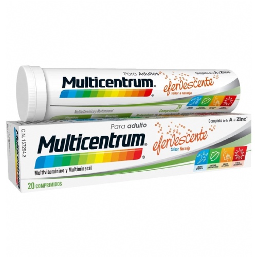 Multicentrum 20 comprimidos efervescentes