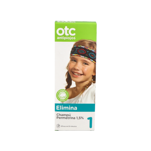 Otc antipiojos permetrina 1,5% champu antipiojos 1 envase 125 ml - antipiojos