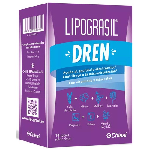 LIPOGRASIL DREN (8G 14 SOBRES CITRICOS)