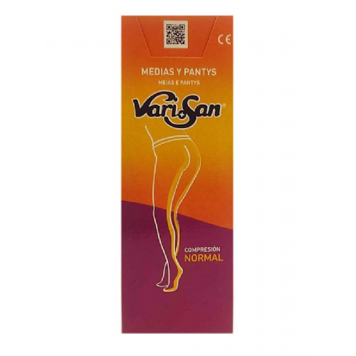 Media larga (a-f) comp normal 140 den - varisan silicona (talla 5 color negro)