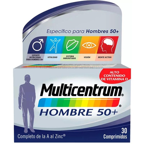 MULTICENTRUM HOMBRE 50+ (30 COMP)