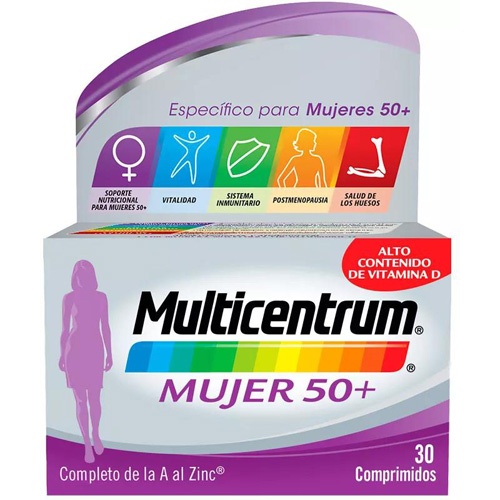 MULTICENTRUM MUJER 50+ 30 COMPRIMIDOS