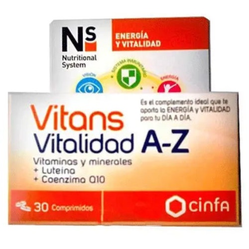 Ns vitans vitalidad a-z  30 comprimidos