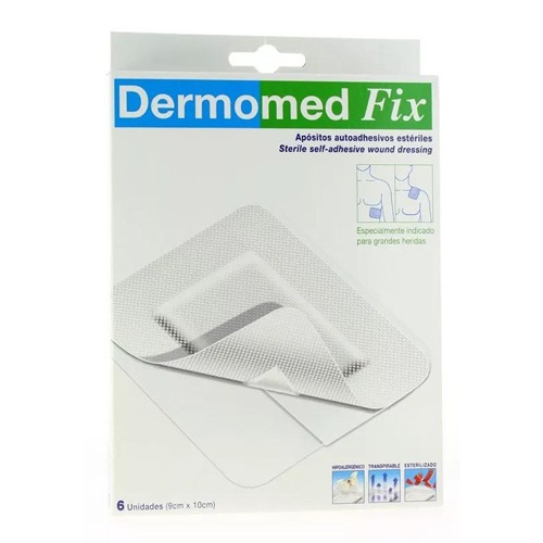 Dermomed fix apósitos adhesivos 9x10 cm 6 unidades