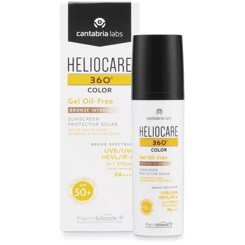 Heliocare 360º spf 50+ color gel oil-free - protector solar (1 envase 50 ml color bronze intense)