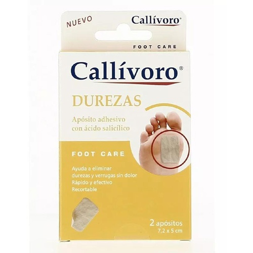 Callivoro durezas aposito de tejido (2 apositos 7,2 cm x 5 cm)