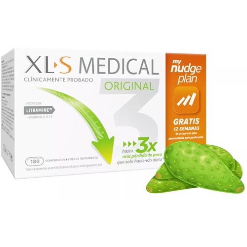 Xls medical original captagrasas nudge (180 comprimidos)