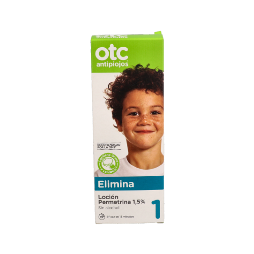 Otc antipiojos permetrina 1,5% locion - antipiojos (1 envase 100 ml)