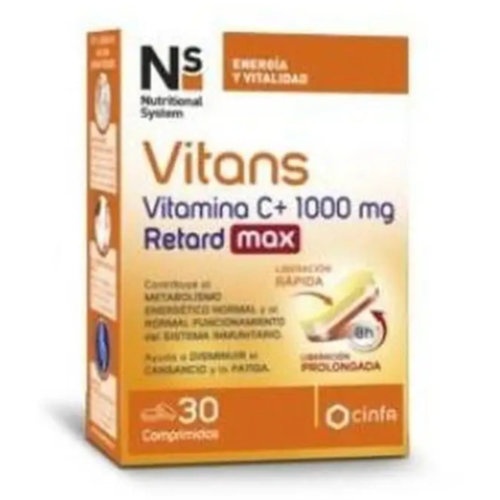 Ns vitans vitamina c+ 1000 mg retard max (30 comprimidos)