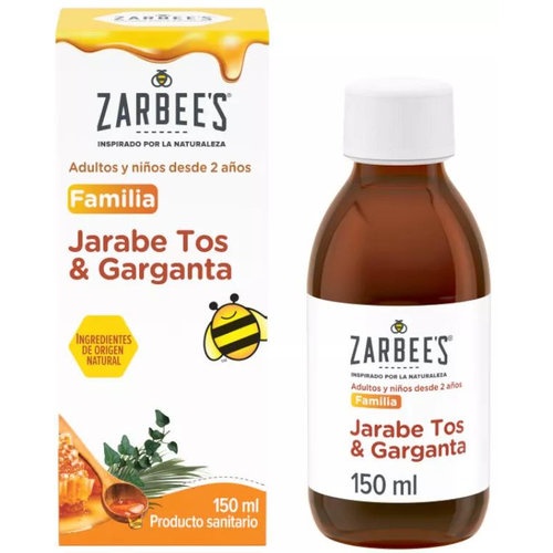 Zarbees jarabe familia tos y garganta 150 ml