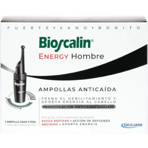 Bioscalin Energy Hombre Ampollas Anticaída