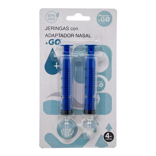 Pharma & go jeringas con adaptador nasal 2 unidades