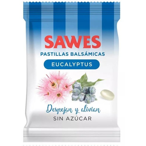 Sawes Pastillas Balsámicas sin azúcar bolsa 50 g sabor Eucaliptus