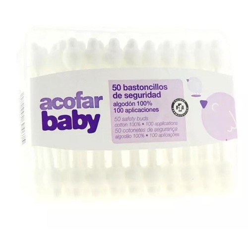AcofarBaby Bastoncillos de seguridad Oidos (50 ud)