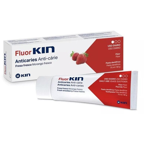 Fluor KIN Anticaries Pasta Dentífrica Fresa fresca (75 ml)