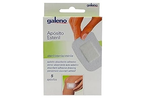 Aposito esteril adhesivo galeno 5 unidades 10 x 10 cm - aposito esteril adhesivo